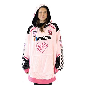 Unisex Pink Nascar Snugible - Reversible Blanket Hoodie Pillow