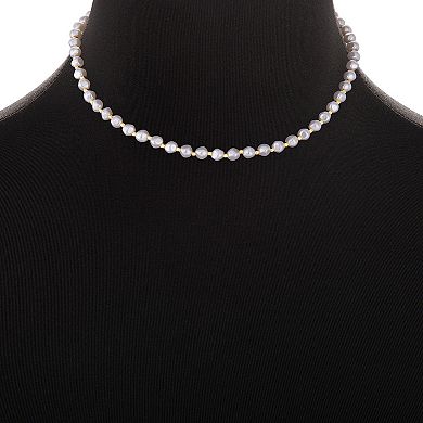 Emberly Gold Tone Simulated Pearl Beaded Toggle Necklace
