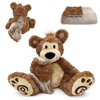 Bear Blanket & Plush Pawley the Bear 2-in-1 Blankie Bestie