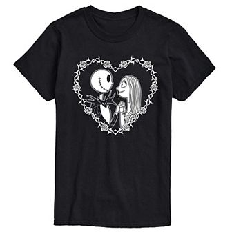 Disney's Nightmare Before Christmas Jack Sally Men's Graphic Tee