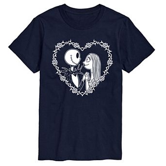 Disney's Nightmare Before Christmas Jack Sally Men's Graphic Tee