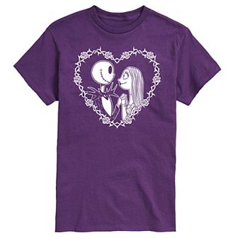 Disney's Nightmare Before Christmas Jack Sally Men's Graphic Tee