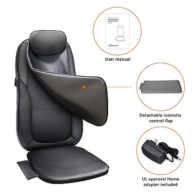 Snailax Shiatsu Neck Back Massager, Body Massage Chair Pad with Heat, Kneading Seat Cushion