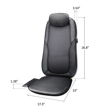 Snailax Shiatsu Neck Back Massager, Body Massage Chair Pad with Heat, Kneading Seat Cushion