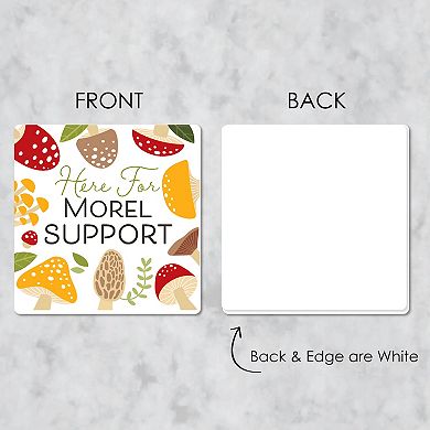 Big Dot Of Happiness Wild Mushrooms - Funny Red Toadstool Party Decor - Drink Coasters 6 Ct