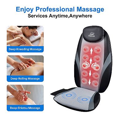 Snailax Back Massager With Heat, Electric Deep Tissue Kneading Massage Chair Pad, Gifts