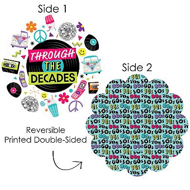 Big Dot Of Happiness Through The Decades Party Table Decor Chargers Place Setting For 12