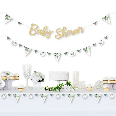 Big Dot Of Happiness Boho Botanical Baby 36 Banner Cutouts Welcome Baby Banner Letters