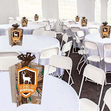 Big Dot Of Happiness Gone Hunting - Table Decor - Camo Party Fold & Flare Centerpieces 10 Ct