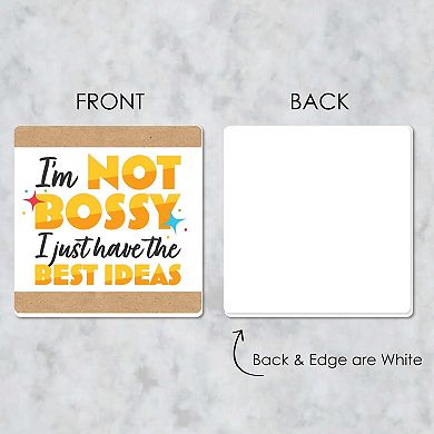 Big Dot Of Happiness Happy Boss's Day - Funny Best Boss Ever Decor - Drink Coasters - 6 Ct