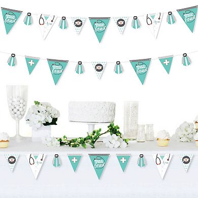 Big Dot Of Happiness Medical School Grad Party Garland Decoration Triangle Banner 30 Pc