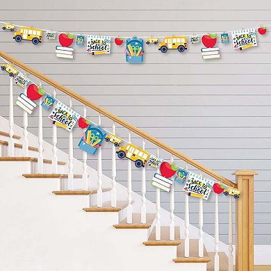 Big Dot Of Happiness Back To School First Day Of School Decor Clothespin Garland Banner 44 Pc