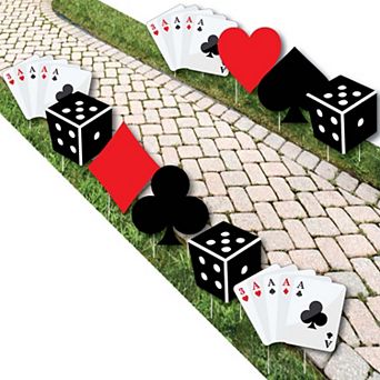 Big Dot of Happiness Las Vegas - Lawn Decor - Outdoor Casino Themed Yard Decor - 10 pc