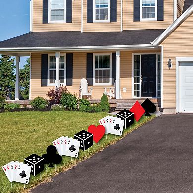 Big Dot of Happiness Las Vegas - Lawn Decor - Outdoor Casino Themed Yard Decor - 10 Pc