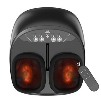Snailax Shiatsu Foot Massager With Heat For Tired Foot Blood Circulation Up To Size 13, Black