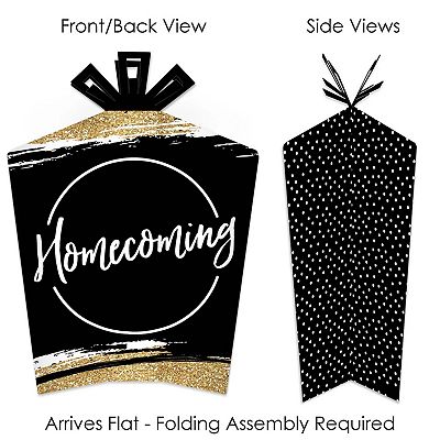 Big Dot Of Happiness HOCO Dance Fold & Flare Centerpieces - 10 Pack Homecoming Table Decorations