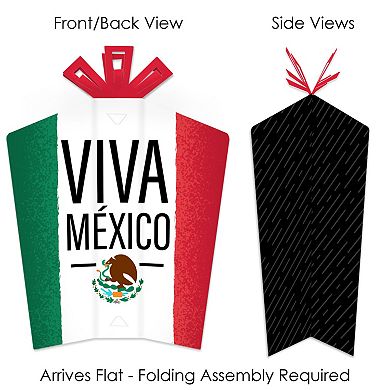 Big Dot Of Happiness Viva Mexico - Mexican Independence Day - Fold & Flare Centerpieces 10 Ct