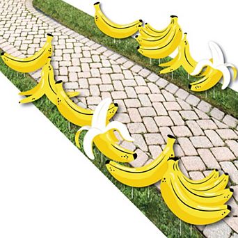 Big Dot of Happiness Let's Go Bananas - Lawn Decor - Outdoor Tropical Party Yard Decor 10 pc