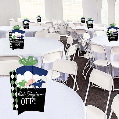 Big Dot Of Happiness Kentucky Horse Derby - Table Decor Party Fold & Flare Centerpieces 10 Ct