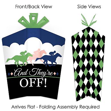 Big Dot Of Happiness Kentucky Horse Derby - Table Decor Party Fold & Flare Centerpieces 10 Ct