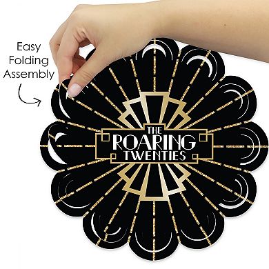 Big Dot Of Happiness Roaring 20’s - 1920s Art Deco Jazz Party Decor Chargers 12 Ct