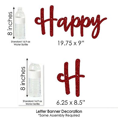 Big Dot Of Happiness We Still Do - 40th Wedding Anniversary Letter Banner - Happy Anniversary
