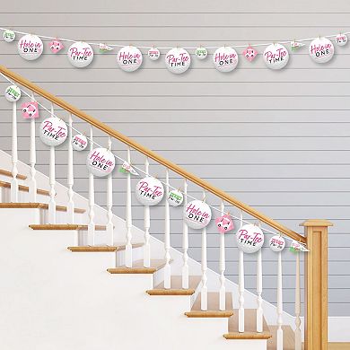 Big Dot Of Happiness Golf Girl Pink Birthday Or Baby Shower Clothespin Garland Banner 44 Pc