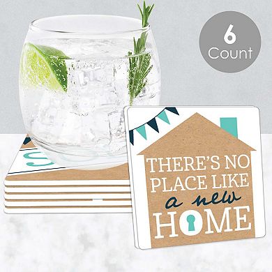 Big Dot Of Happiness Home Sweet Home - Funny Housewarming Decor Gift - Drink Coasters - 6 Ct