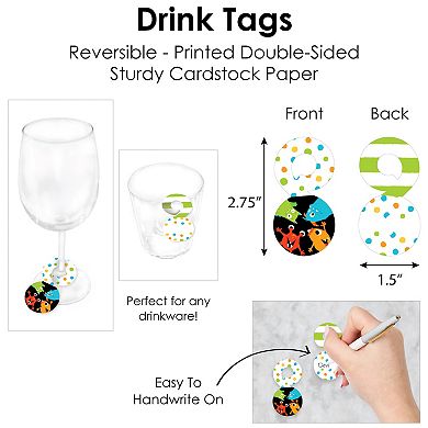 Big Dot Of Happiness Monster Bash Birthday Baby Shower Charger Chargerific Kit Setting For 8