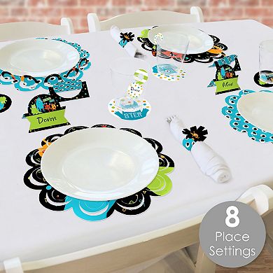 Big Dot Of Happiness Monster Bash Birthday Baby Shower Charger Chargerific Kit Setting For 8