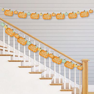 Big Dot Of Happiness Little Pumpkin Birthday Or Baby Shower Clothespin Garland Banner 44 Pcs