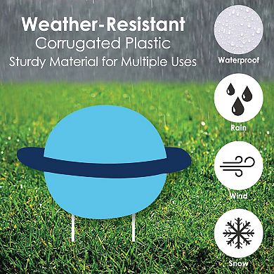 Big Dot of Happiness Blast Off to Outer Space - Astronaut Lawn Outdoor Party Yard Decor 10 Pc