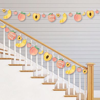 Big Dot Of Happiness Sweet As A Peach Baby Shower Or Birthday Clothespin Garland Banner 44 Pc