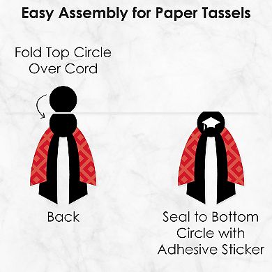 Big Dot Of Happiness Red Grad Best Is Yet To Come Party Decoration Triangle Banner 30 Pc