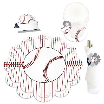 Big Dot Of Happiness Batter Up Baseball Cut-Outs - Set Of 20 Large Party Decorations For Baby Showers & Birthdays