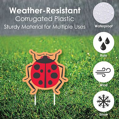 Big Dot of Happiness Buggin' Out Lawn Decorations Bugs Birthday Party Yard Decorations 10 Pc