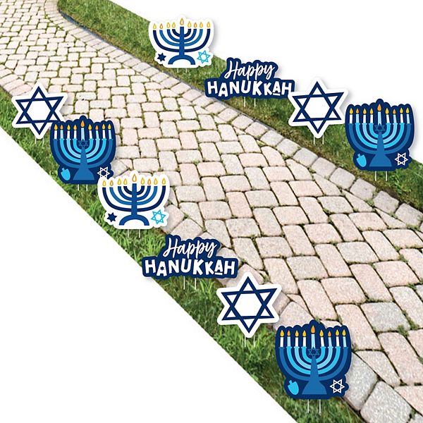 Big Dot of Happiness Hanukkah Menorah Outdoor Lawn Holiday Party Yard