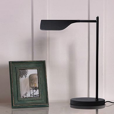 Brightech Leaf 16" Industrial Led Desk Lamp With Wireless Charging Pad