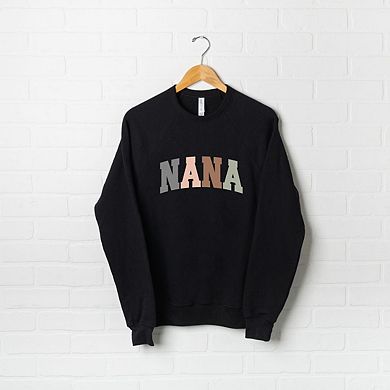 Nana Colorful Bella Canvas Sweatshirt