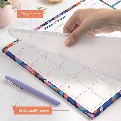 Rileys & Co Monthly Planner Desk Pad, Undated Planner Calendar