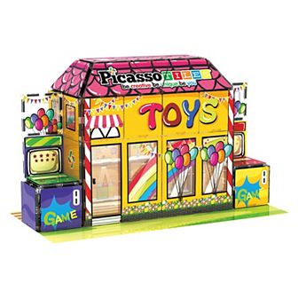 PicassoTiles 60 pc Toy Store Themed, Magnetic Tiles Building Blocks for Kids 3+, Toys for Girls
