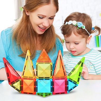 EverPlay 12 PC Mini Magnetic Tiles, Magnetic Building Blocks for Kids, Magnet for Kids 3+