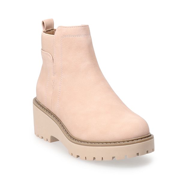 Sonoma Goods For Life® Inaya Girls Wedge Boots - Blush (12)