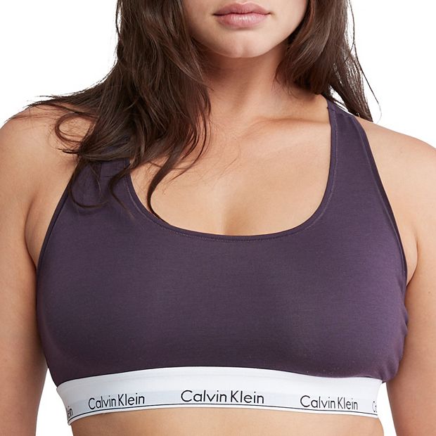 Plus Size Calvin Klein Modern Cotton Unlined Bralette QF5116