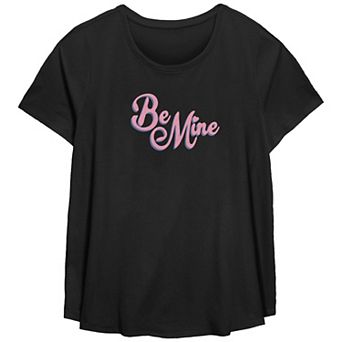 Plus Size Be Mine Graphic Tee