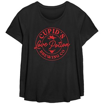 Plus Size Cupid's Love Potion Brewing Co. Graphic Tee
