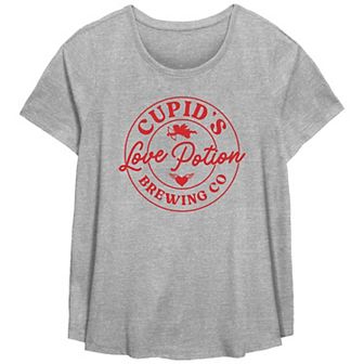 Plus Size Cupid's Love Potion Brewing Co. Graphic Tee
