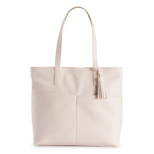 Melrose and market vivian leather tote bag online