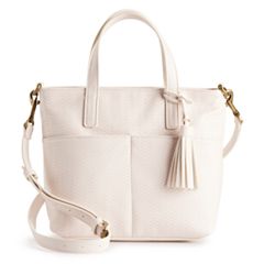 Kohls white online purses