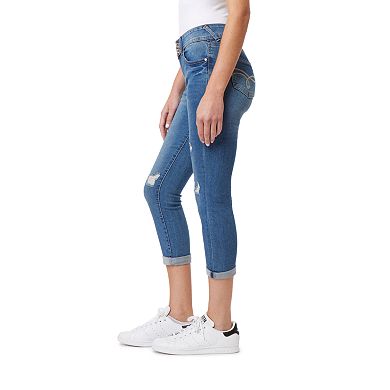 Juniors' WallFlower Insta Soft Ultra Mid-Rise Cropped Jeans